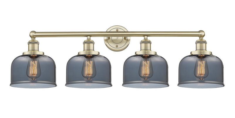 Innovations 616-4W-AB-G73 Four Light Bath Vanity, Antique Brass