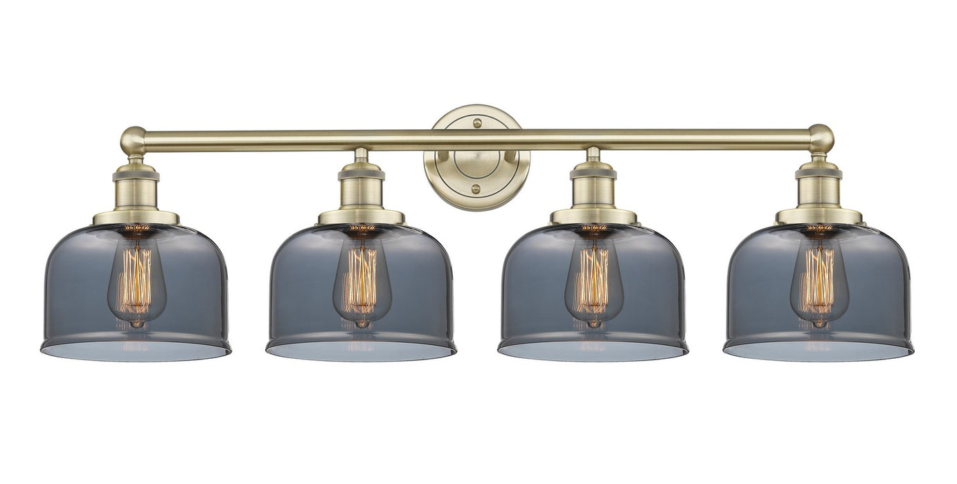 Innovations 616-4W-AB-G73 Four Light Bath Vanity, Antique Brass