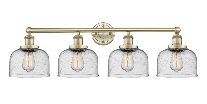 Innovations 616-4W-AB-G74 Four Light Bath Vanity, Antique Brass