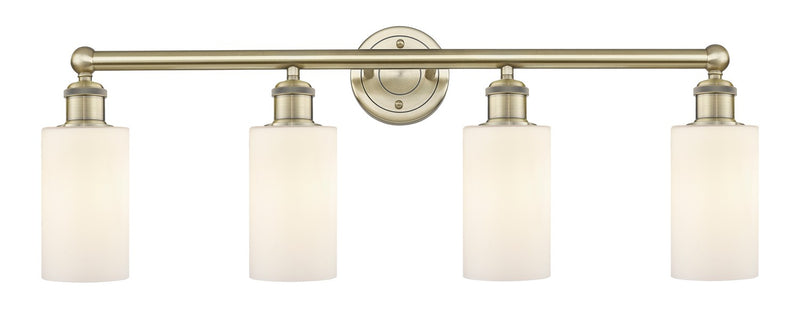 Innovations 616-4W-AB-G801 Four Light Bath Vanity, Antique Brass
