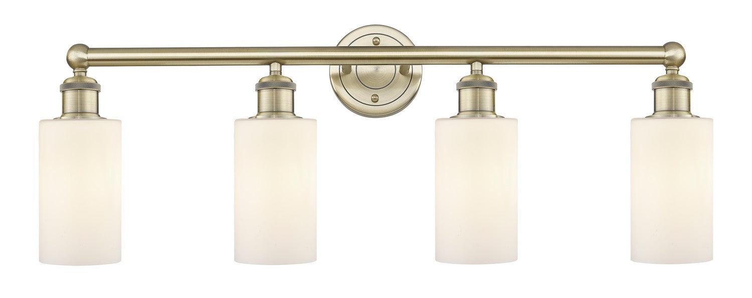 Innovations 616-4W-AB-G801 Four Light Bath Vanity, Antique Brass