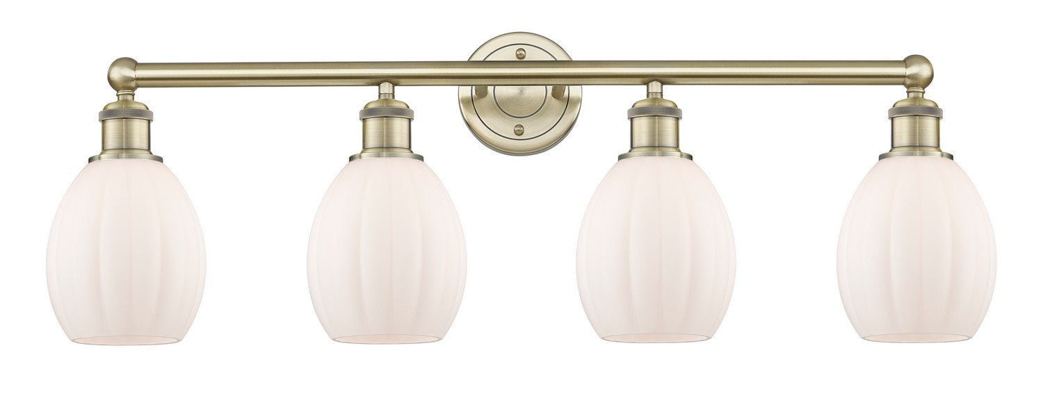 Innovations 616-4W-AB-G81 Four Light Bath Vanity, Antique Brass