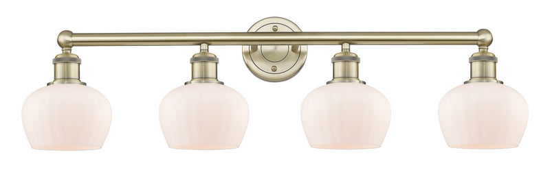 Innovations 616-4W-AB-G91 Four Light Bath Vanity, Antique Brass