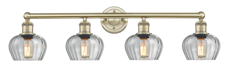 Innovations 616-4W-AB-G92 Four Light Bath Vanity, Antique Brass