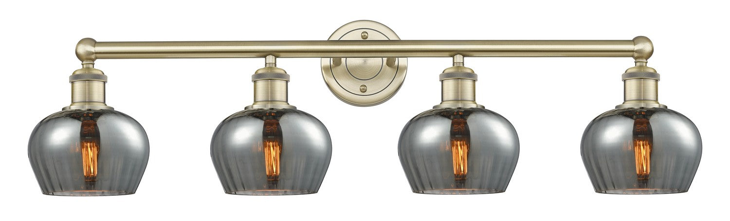 Innovations 616-4W-AB-G93 Four Light Bath Vanity, Antique Brass