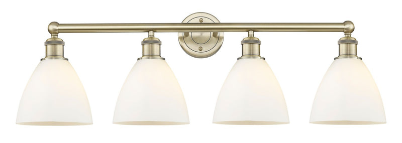 Innovations 616-4W-AB-GBD-751 Four Light Bath Vanity, Antique Brass
