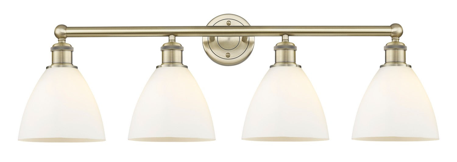 Innovations 616-4W-AB-GBD-751 Four Light Bath Vanity, Antique Brass