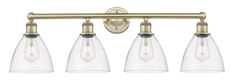 Innovations 616-4W-AB-GBD-752 Four Light Bath Vanity, Antique Brass
