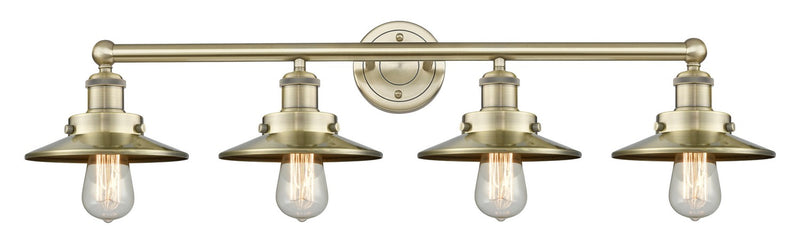 Innovations 616-4W-AB-M4-AB Four Light Bath Vanity, Antique Brass