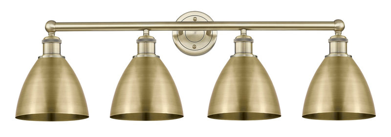 Innovations 616-4W-AB-MBD-75-AB Four Light Bath Vanity, Antique Brass