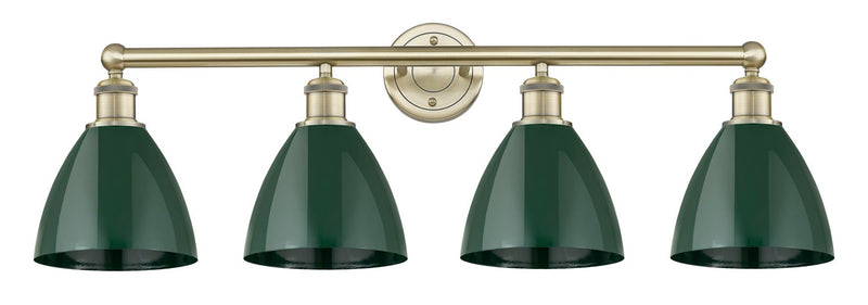 Innovations 616-4W-AB-MBD-75-GR Four Light Bath Vanity, Antique Brass