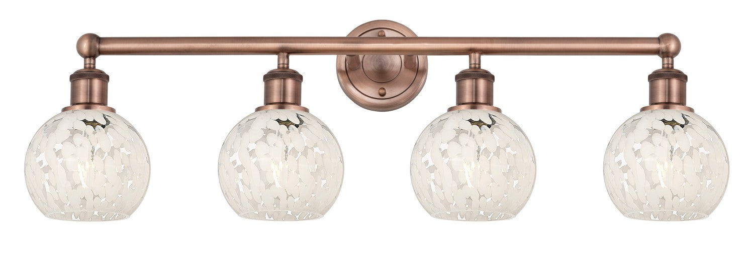 Innovations 616-4W-AC-G1216-6WM LED Bath Vanity, Antique Copper