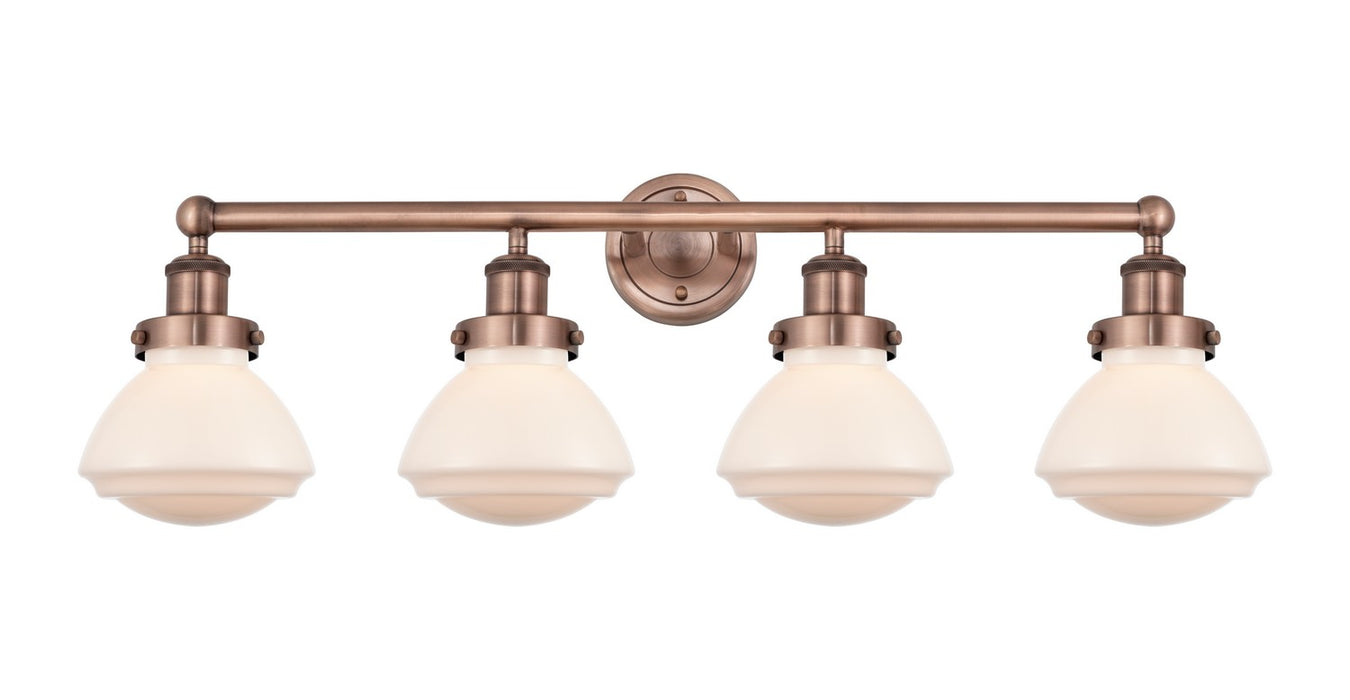 Innovations 616-4W-AC-G321 Four Light Bath Vanity, Antique Copper