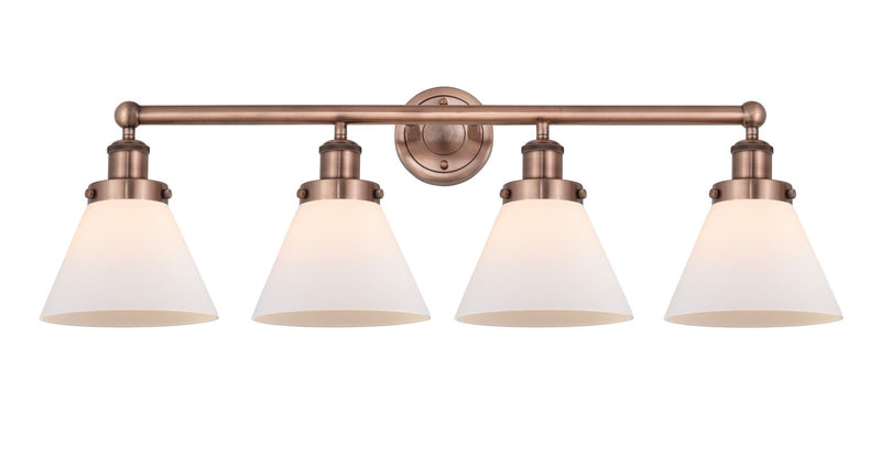Innovations 616-4W-AC-G41 Four Light Bath Vanity, Antique Copper