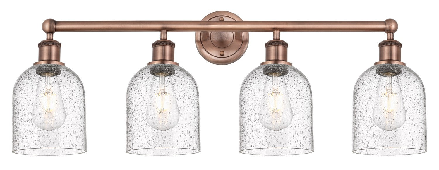 Innovations 616-4W-AC-G558-6SDY Four Light Bath Vanity, Antique Copper