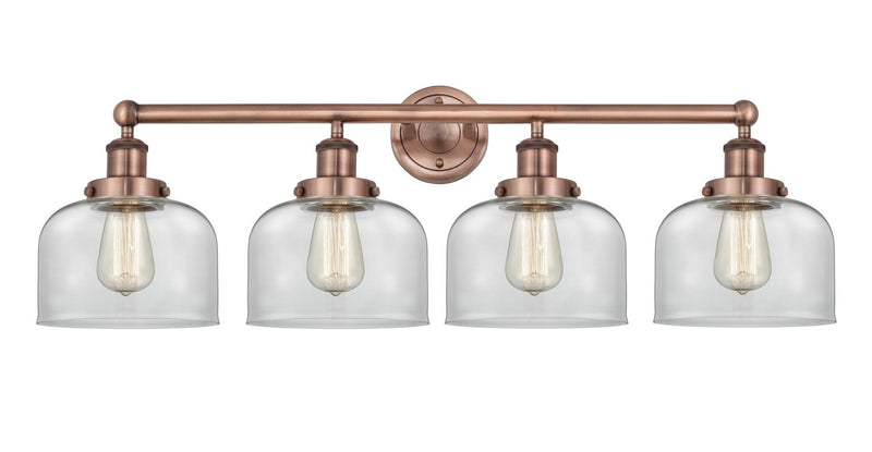 Innovations 616-4W-AC-G72 Four Light Bath Vanity, Antique Copper