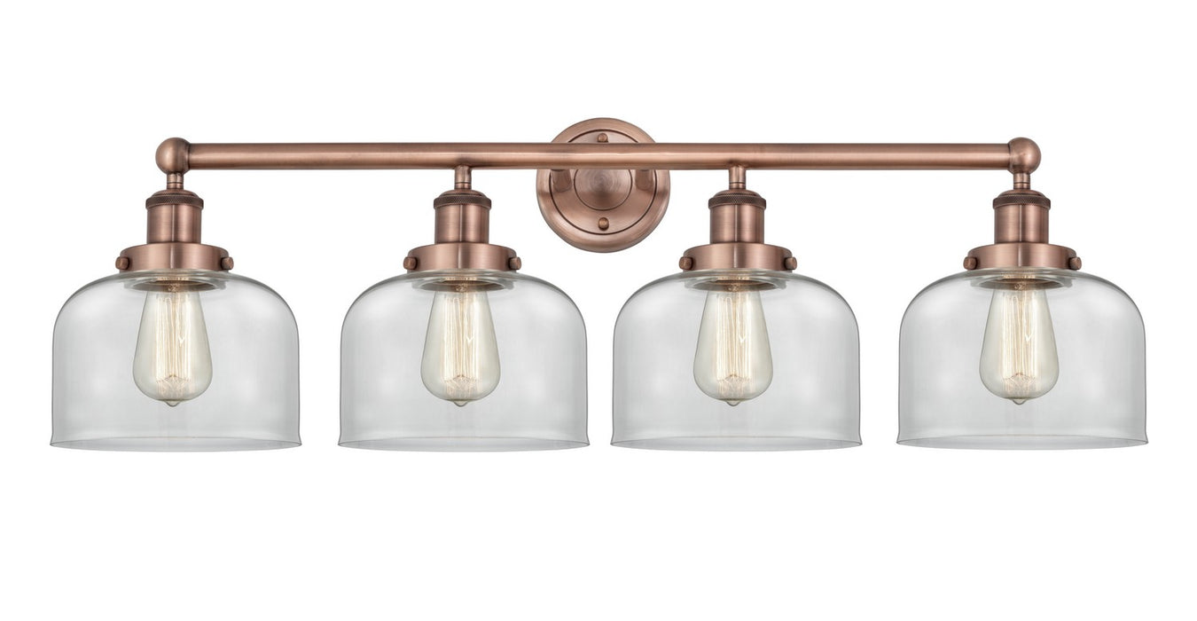 Innovations 616-4W-AC-G72 Four Light Bath Vanity, Antique Copper