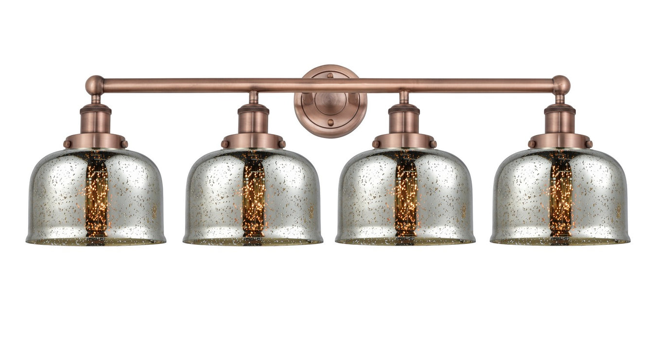 Innovations 616-4W-AC-G78 Four Light Bath Vanity, Antique Copper