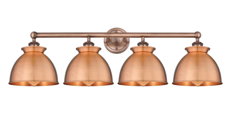 Innovations 616-4W-AC-M14-AC Four Light Bath Vanity, Antique Copper