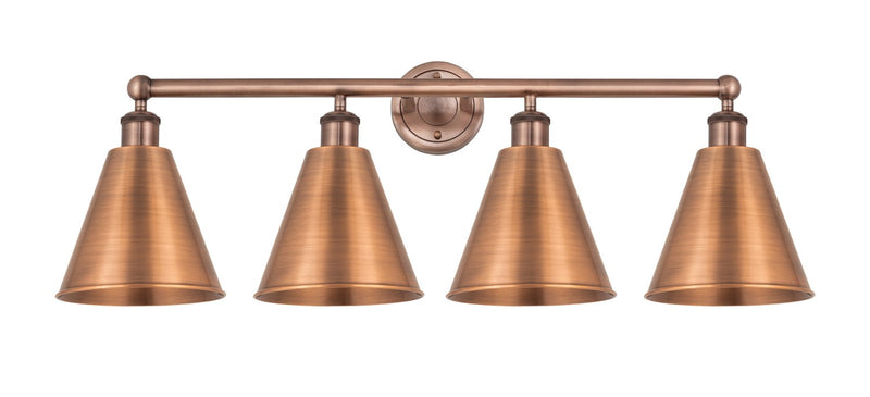 Innovations 616-4W-AC-MBC-8-AC Four Light Bath Vanity, Antique Copper