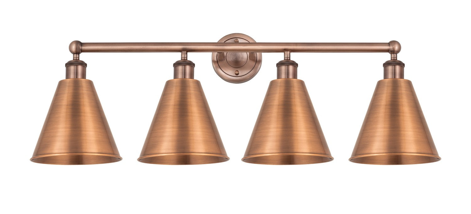 Innovations 616-4W-AC-MBC-8-AC Four Light Bath Vanity, Antique Copper