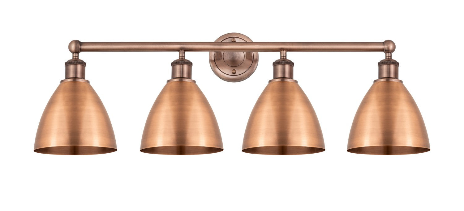 Innovations 616-4W-AC-MBD-75-AC Four Light Bath Vanity, Antique Copper