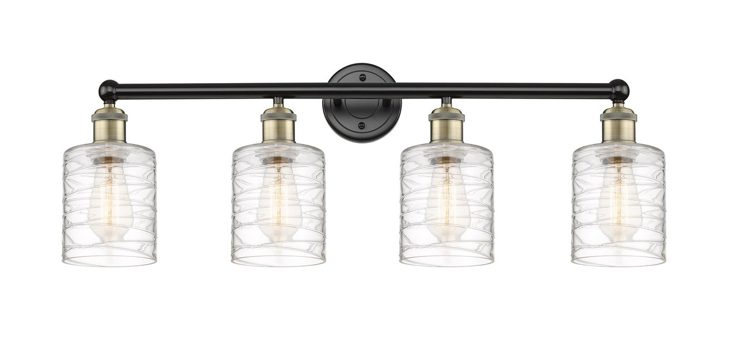 Innovations 616-4W-BAB-G1113 Four Light Bath Vanity, Black Antique Brass