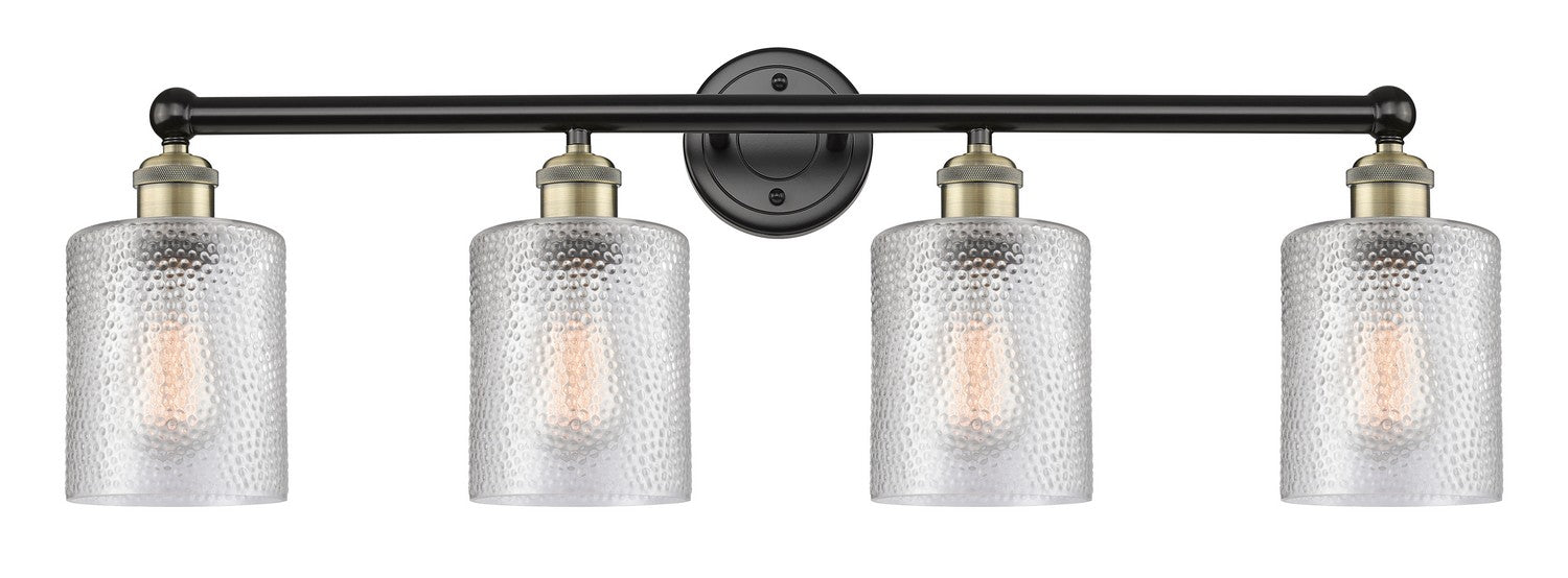 Innovations 616-4W-BAB-G112 Four Light Bath Vanity, Black Antique Brass