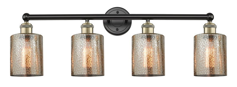 Innovations 616-4W-BAB-G116 Four Light Bath Vanity, Black Antique Brass