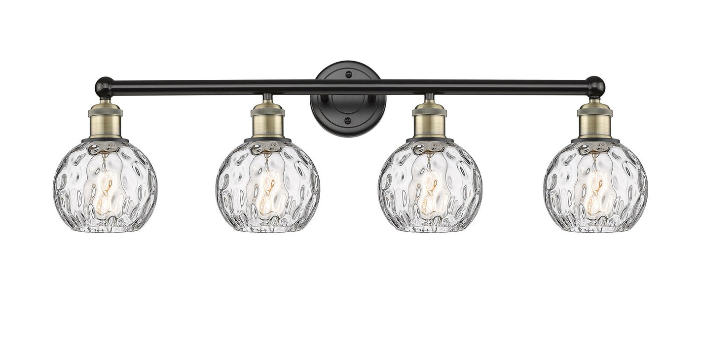 Innovations 616-4W-BAB-G1215-6 Four Light Bath Vanity, Black Antique Brass