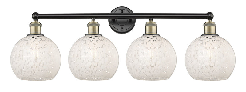 Innovations 616-4W-BAB-G1216-8WM LED Bath Vanity, Black Antique Brass