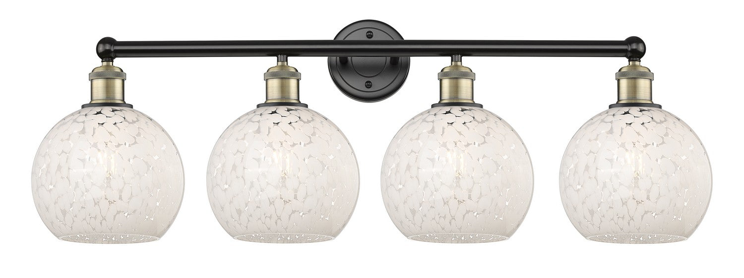 Innovations 616-4W-BAB-G1216-8WM LED Bath Vanity, Black Antique Brass