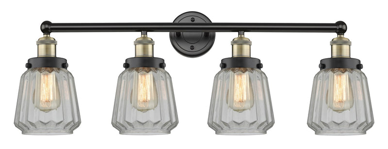 Innovations 616-4W-BAB-G142 Four Light Bath Vanity, Black Antique Brass
