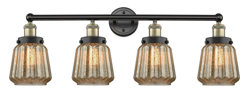 Innovations 616-4W-BAB-G146 Four Light Bath Vanity, Black Antique Brass