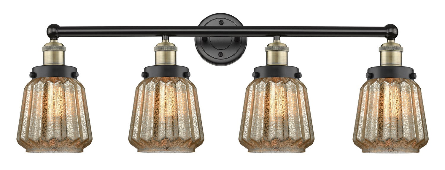Innovations 616-4W-BAB-G146 Four Light Bath Vanity, Black Antique Brass