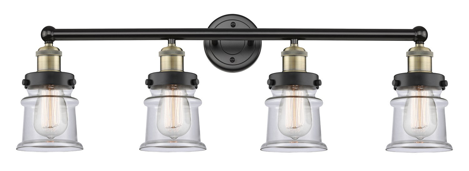 Innovations 616-4W-BAB-G182S Four Light Bath Vanity, Black Antique Brass