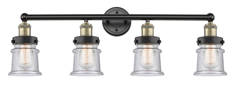 Innovations 616-4W-BAB-G184S Four Light Bath Vanity, Black Antique Brass
