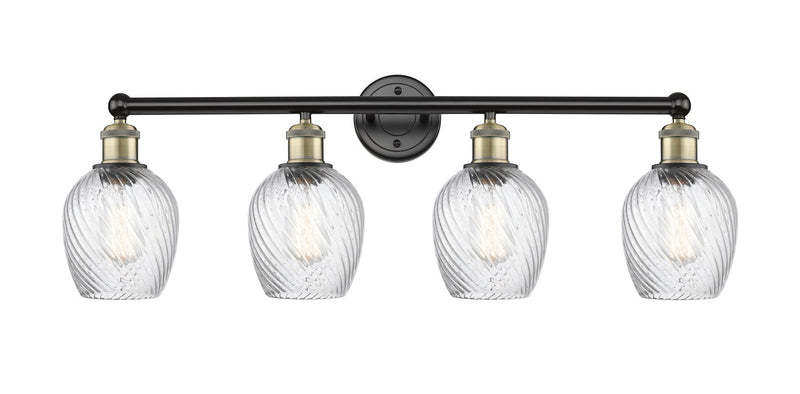 Innovations 616-4W-BAB-G292 Four Light Bath Vanity, Black Antique Brass