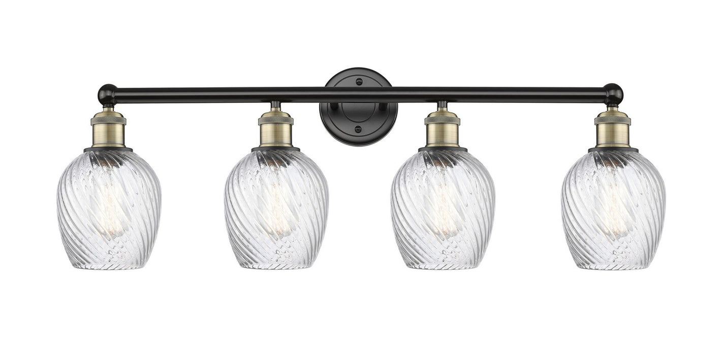 Innovations 616-4W-BAB-G292 Four Light Bath Vanity, Black Antique Brass