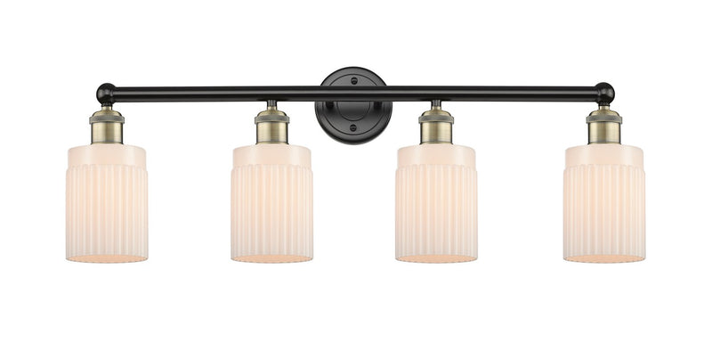 Innovations 616-4W-BAB-G341 Four Light Bath Vanity, Black Antique Brass