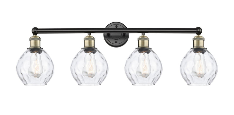 Innovations 616-4W-BAB-G362 Four Light Bath Vanity, Black Antique Brass
