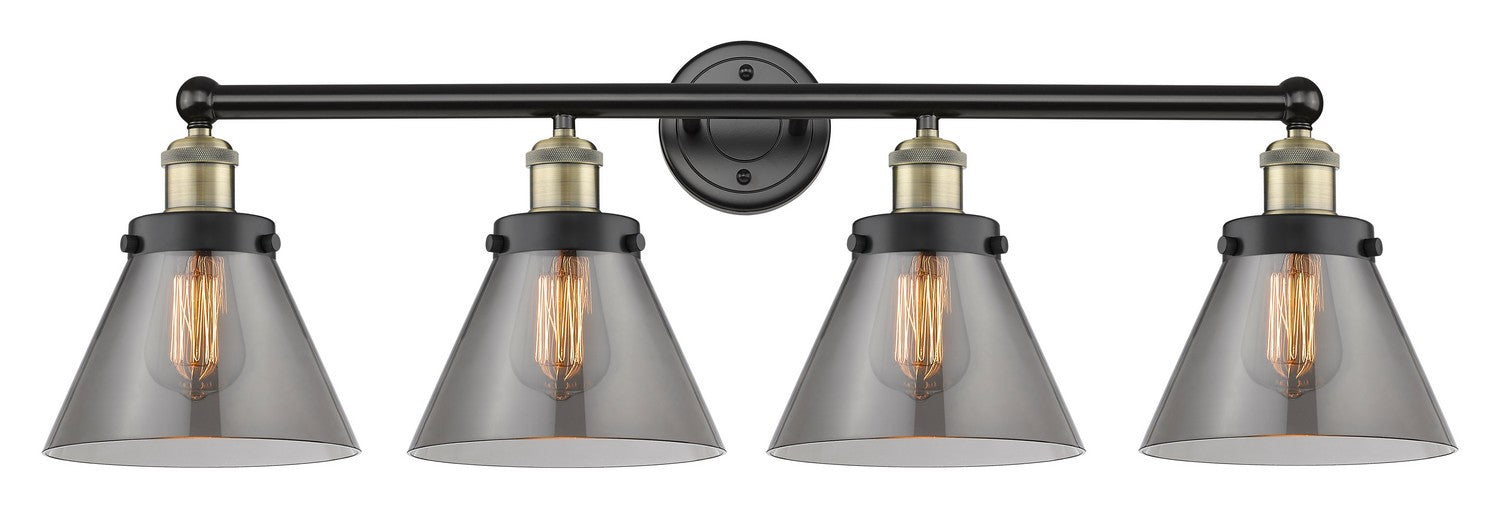 Innovations 616-4W-BAB-G43 Four Light Bath Vanity, Black Antique Brass