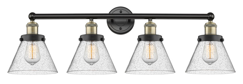 Innovations 616-4W-BAB-G44 Four Light Bath Vanity, Black Antique Brass