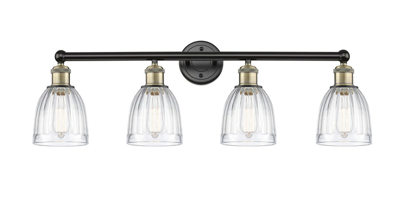 Innovations 616-4W-BAB-G442 Four Light Bath Vanity, Black Antique Brass