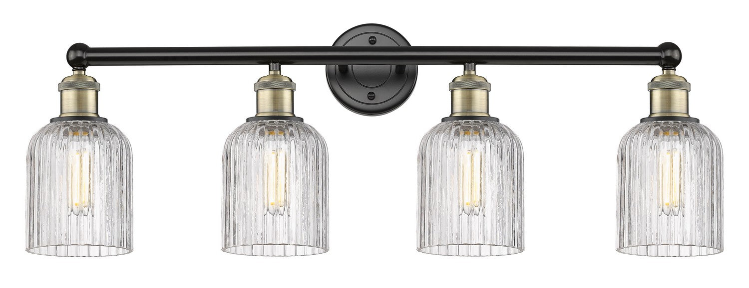 Innovations 616-4W-BAB-G559-5CL Four Light Bath Vanity, Black Antique Brass