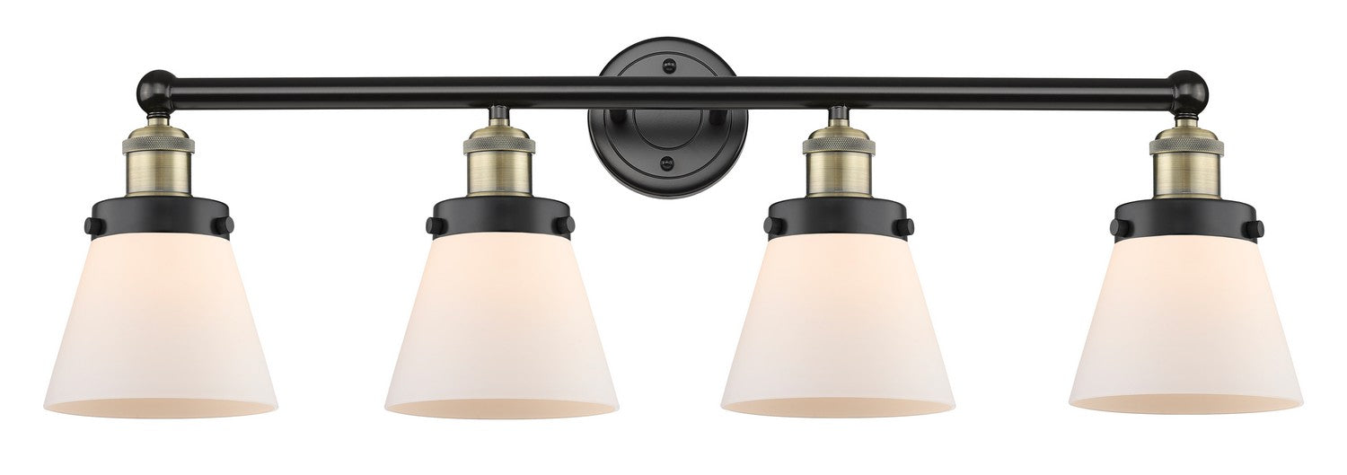 Innovations 616-4W-BAB-G61 Four Light Bath Vanity, Black Antique Brass