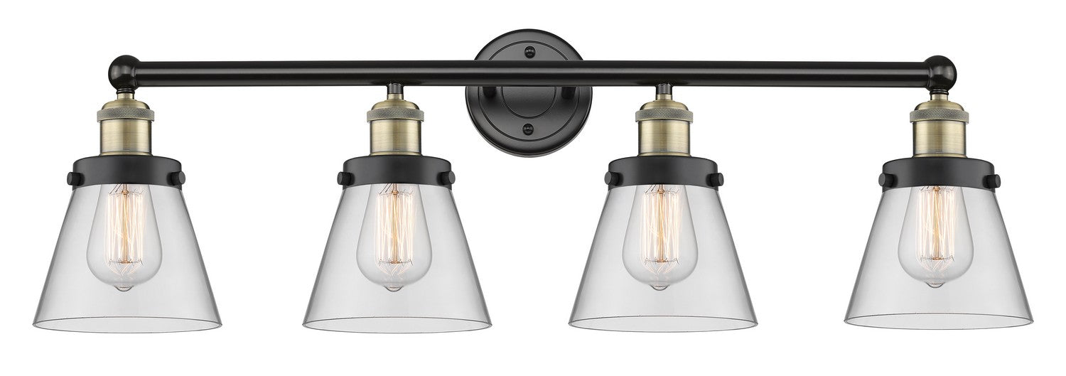 Innovations 616-4W-BAB-G62 Four Light Bath Vanity, Black Antique Brass