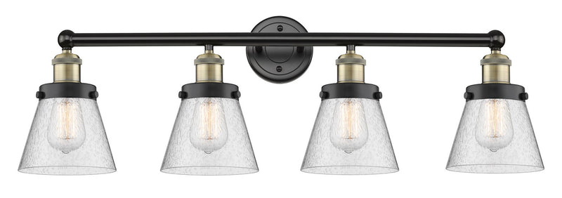 Innovations 616-4W-BAB-G64 Four Light Bath Vanity, Black Antique Brass