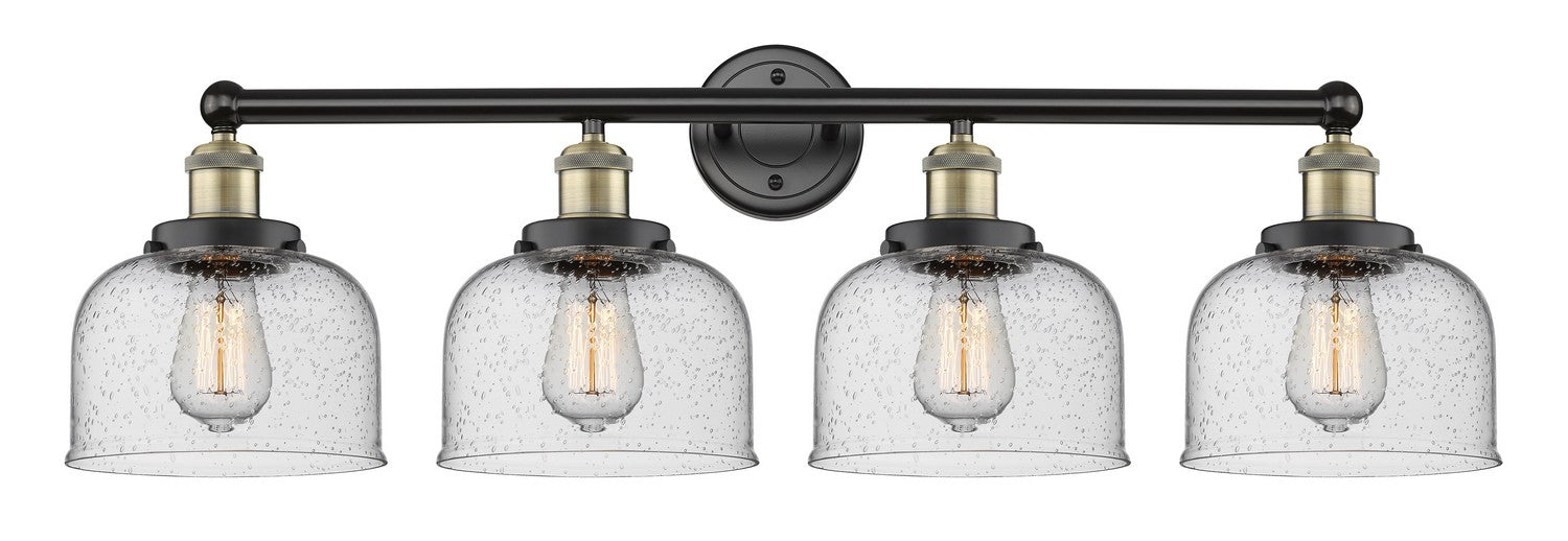 Innovations 616-4W-BAB-G74 Four Light Bath Vanity, Black Antique Brass
