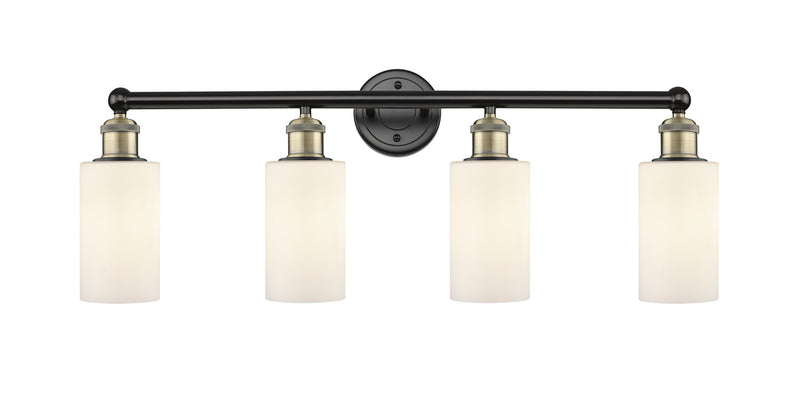 Innovations 616-4W-BAB-G801 Four Light Bath Vanity, Black Antique Brass